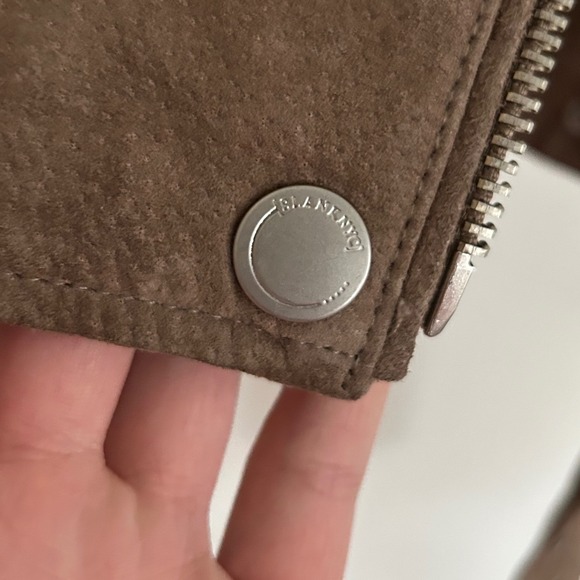 BLANKNYC Brown Suede Leather Moto Jacket Biker Style Buckle Belt Size Medium - Picture 9 of 11